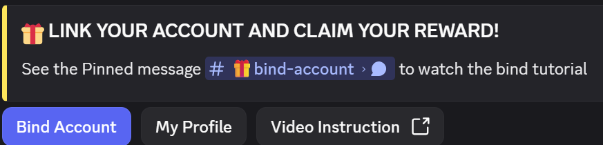 Bind-account channel showing the My Profile button